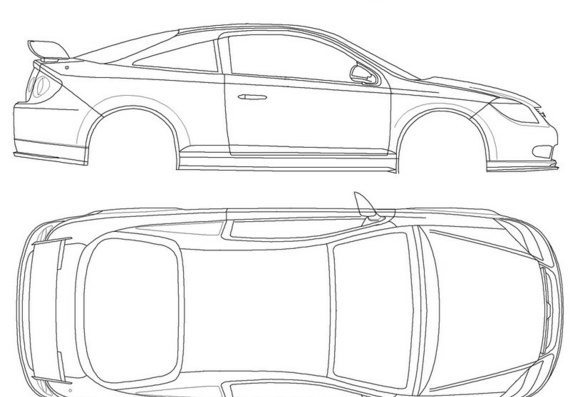 Chevrolet Cobalt SS (Шевроле Кобальт СС) - чертежи (рисунки) автомобиля